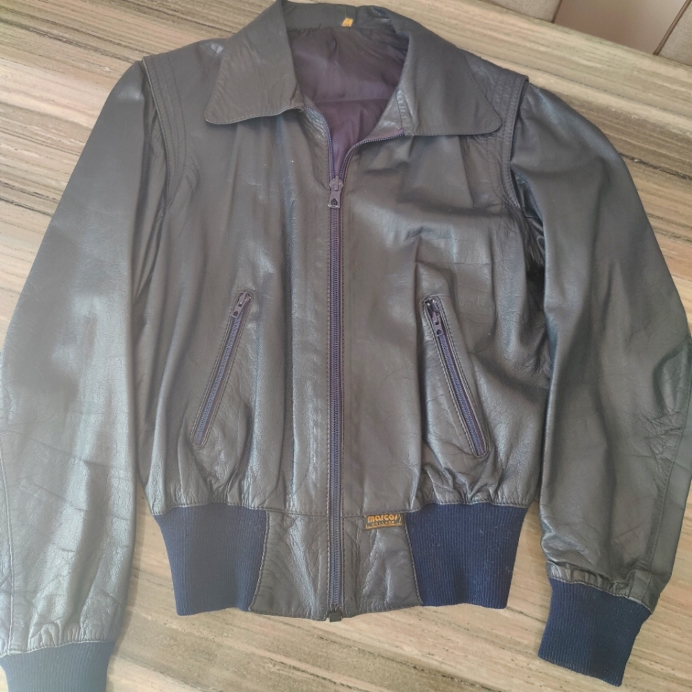 1973 vintage Italian leather jacket